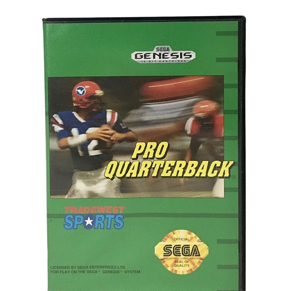 Pro Quarterback Sega Genesis 1992 Football Video Game TESTED COMPLETE CIB - Picture 2 of 15
